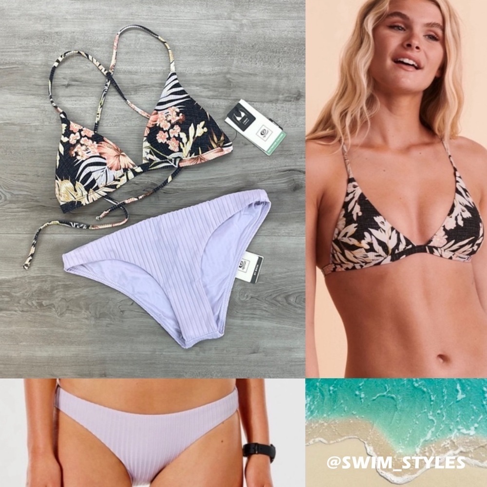 ☀️RIP CURL☀️ PARADISE CALLING X BACK PREMIUM SURF CHEEKY PANT BIKINI SET